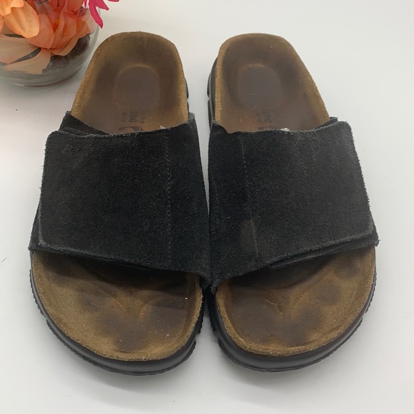 Birkenstock Other - Betula by Birkenstock Black Suede Slide Sandals 43